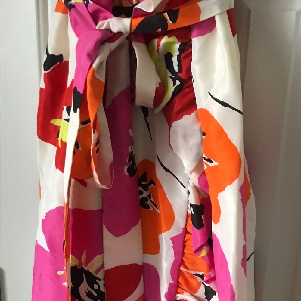 Kate Spade Floral Dress - Pink, Orange, Red - Picture 3 of 8